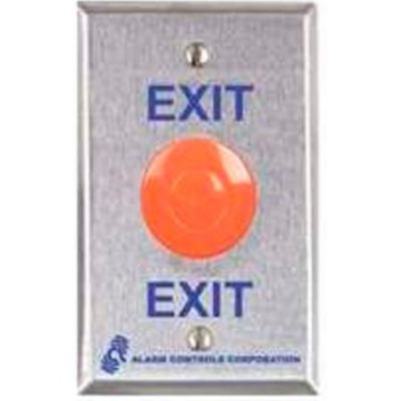 YALE COMMERCIAL Alarm Controls Push to Exit Button, Red, UL Listed EB-1